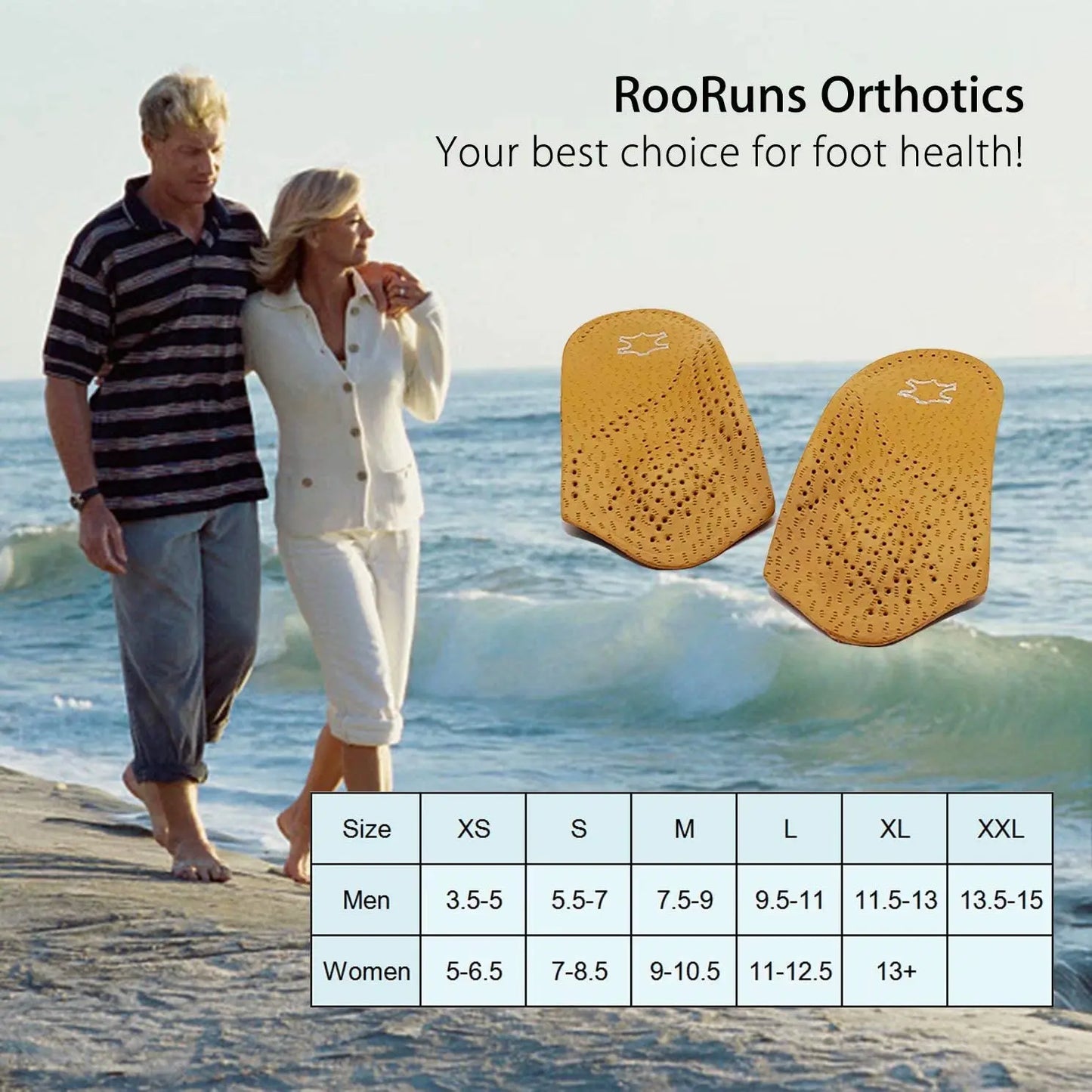 Orthotic Inserts 3/4 Length, Half Plantar Fasciitis Support with Metatarsal Pad Heel Cushion Peaceful Pleasures Health and Wellness