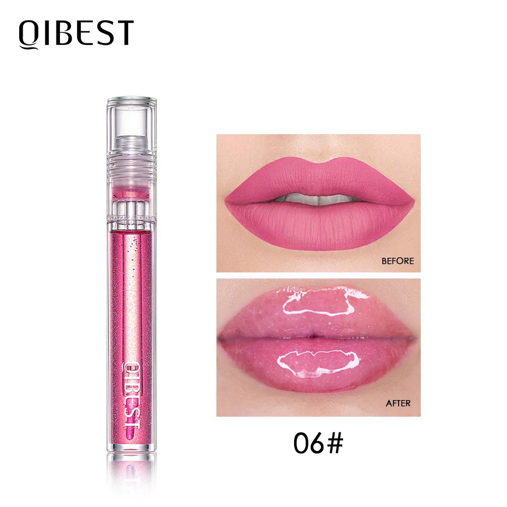 QIBEST Plumping Lip Gloss – Hydrating Long-Lasting Tint