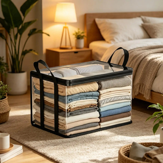 Heavy Duty Storage Bags with Handles Foldable Packing Tote for Travel Moving Clothes, Home Dorm Camping Nursery, Blankets Toys Peaceful Pleasures Health and Wellness