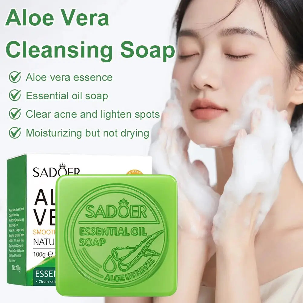 Aloe Vera Handmade Soap Bar – Face & Body Cleanser