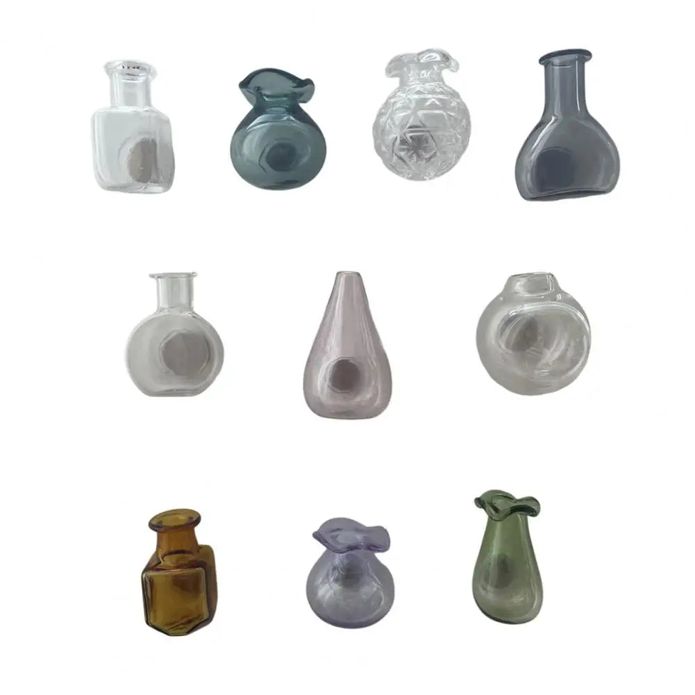 Mini Magnetic Glass Vase Magnets for Fridge, Locker & Desk