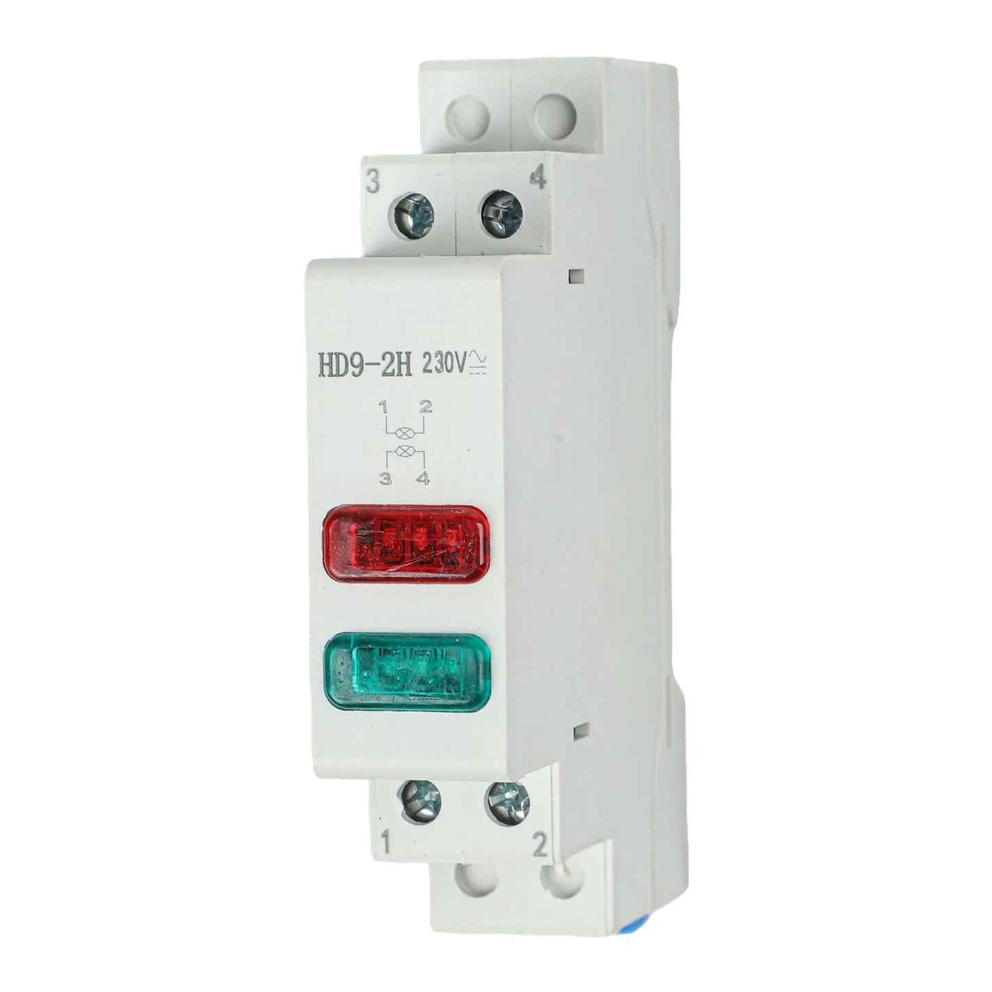 DIN Rail Mount LED Signal Lamp 230V Indicating Pilot Lights Power