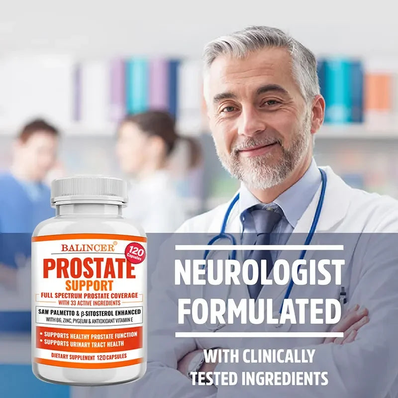 Beta-Sitosterol Saw Palmetto Capsules for Men's Prostate Health Vitamins Supports Hair Growth Men's Health Urinary Tract Health Peaceful Pleasures Health and Wellness