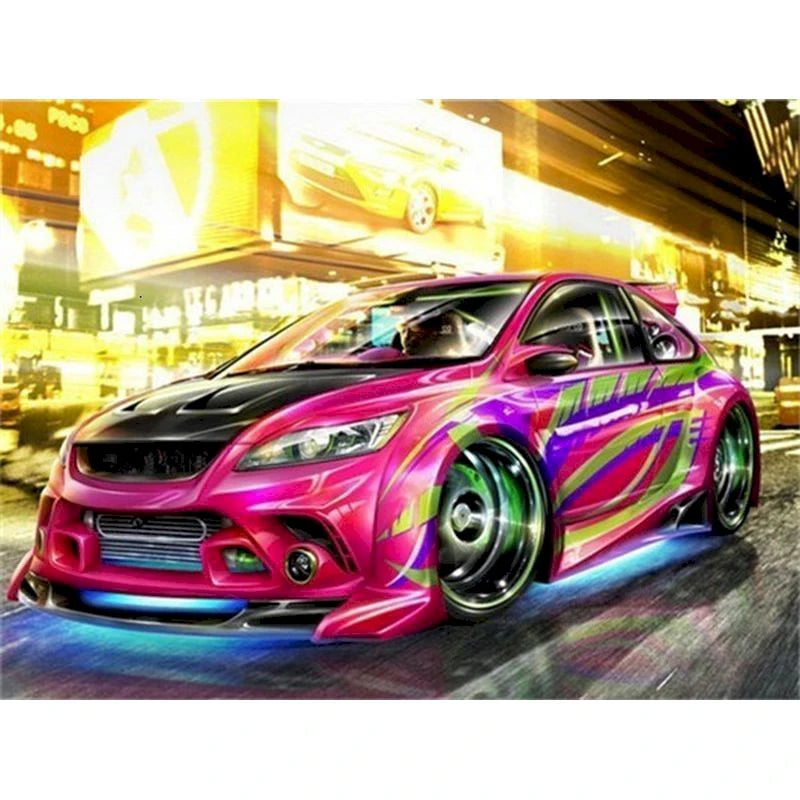 Modern Car Canvas Wall Art Poster | Bedroom & Living Room Decor