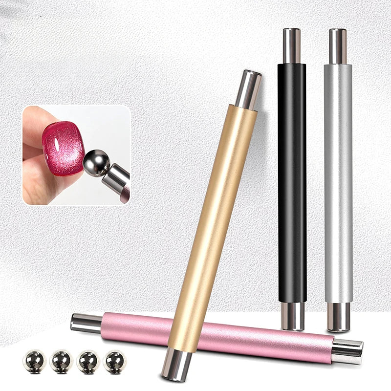 Double-Head Cat Eye Nail Magnet Pen | Gel Polish Nail Art Tool
