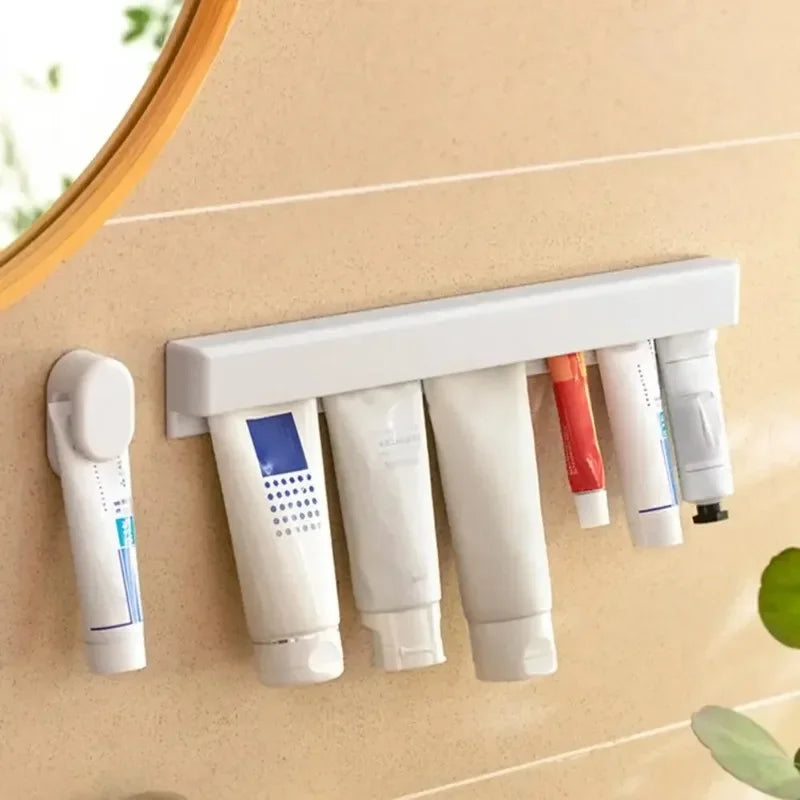 Multi-Compartment Bathroom Organizer & Cosmetics Storage Rack