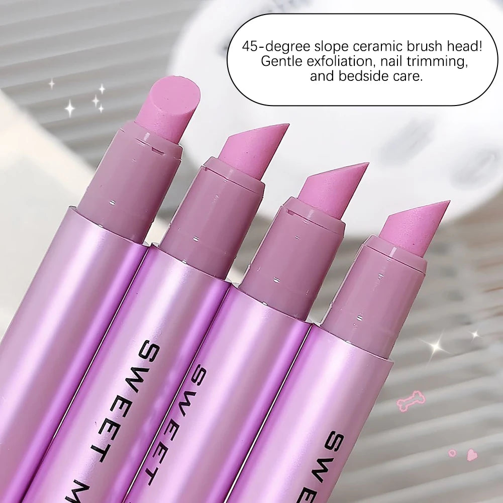3-in-1 Ceramic Tip Cuticle Oil Pusher Pen | Nail Care Tool