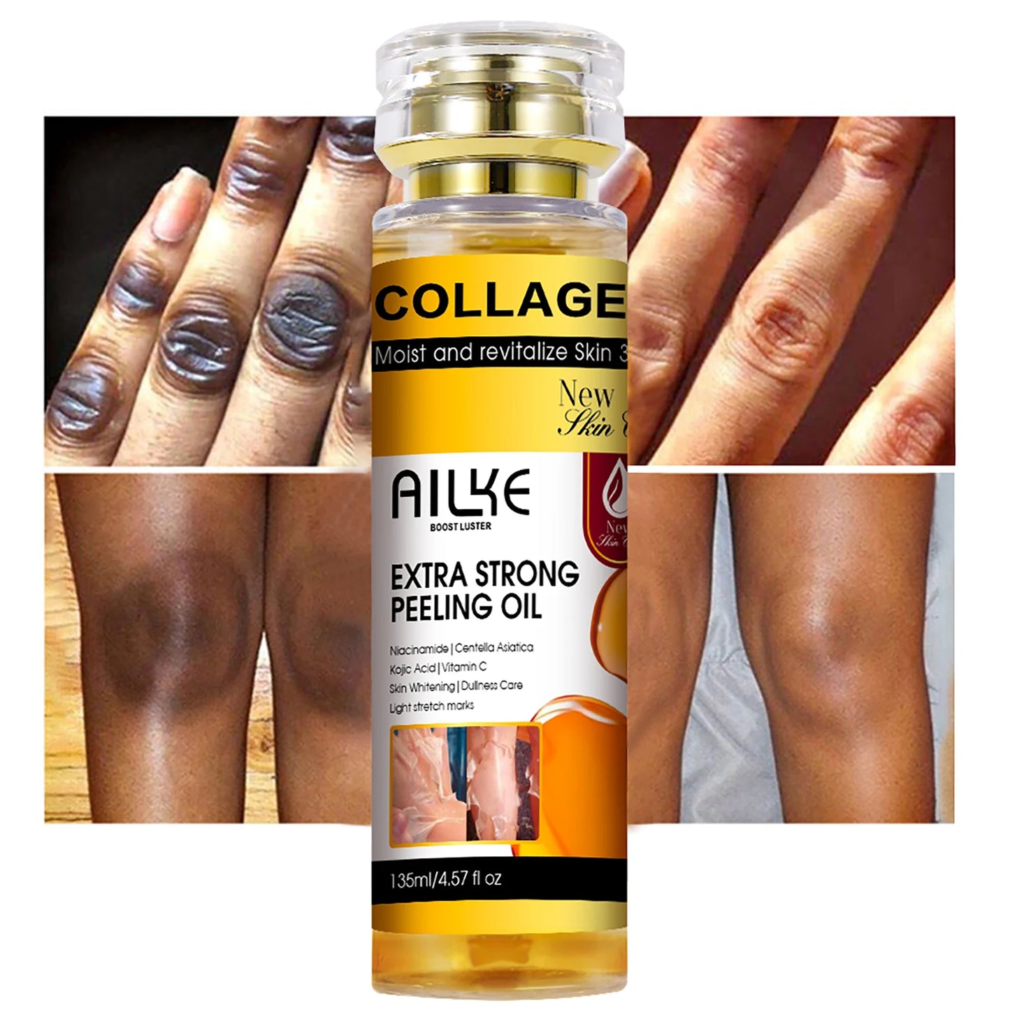 AILKE Collagen Peeling Oil | Brightening Exfoliating Solution 135ml