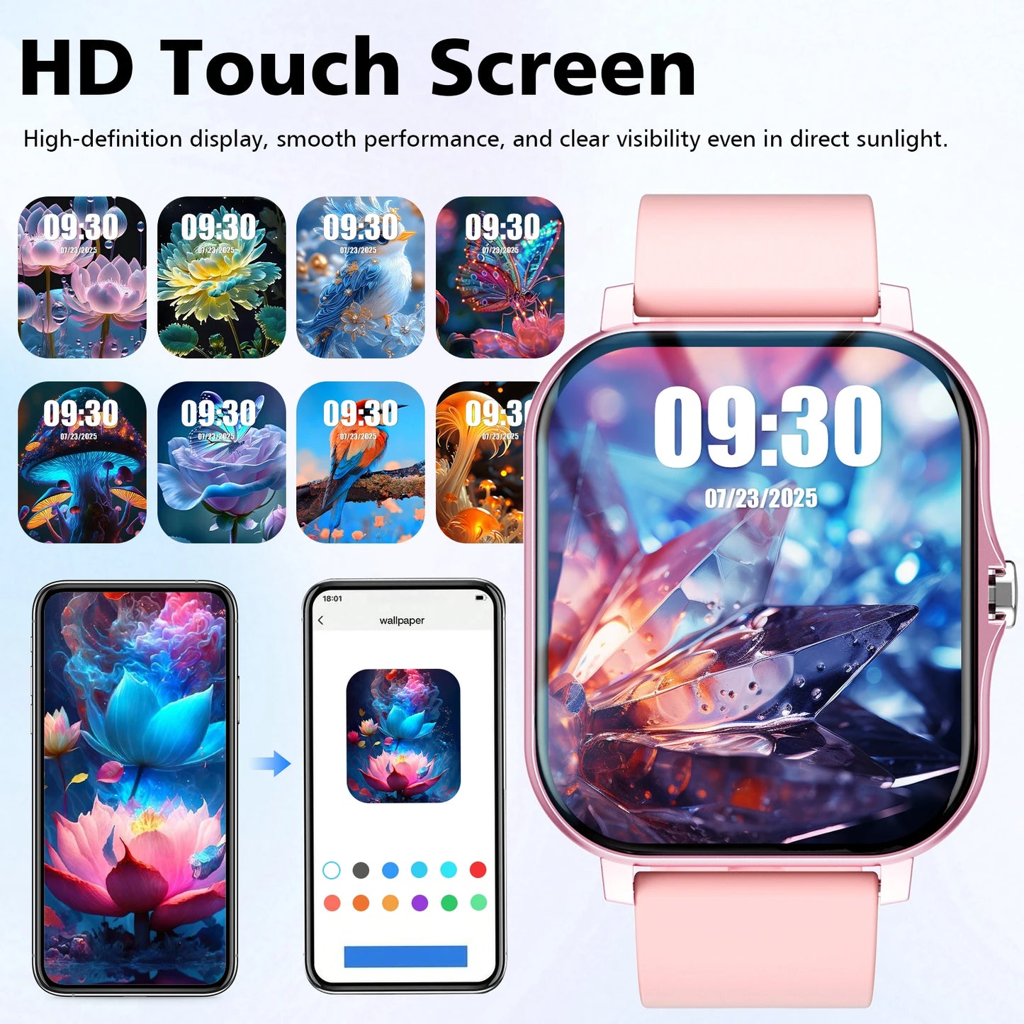 LOMAXFR Smart Watch 1.83" HD – Calling, Fitness & Music Control