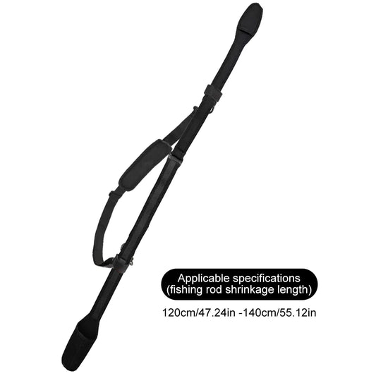 Adjustable Fishing Rod Protective Bag & Carry Strap Fishing Rod Bag Peaceful Pleasures Health and Wellness