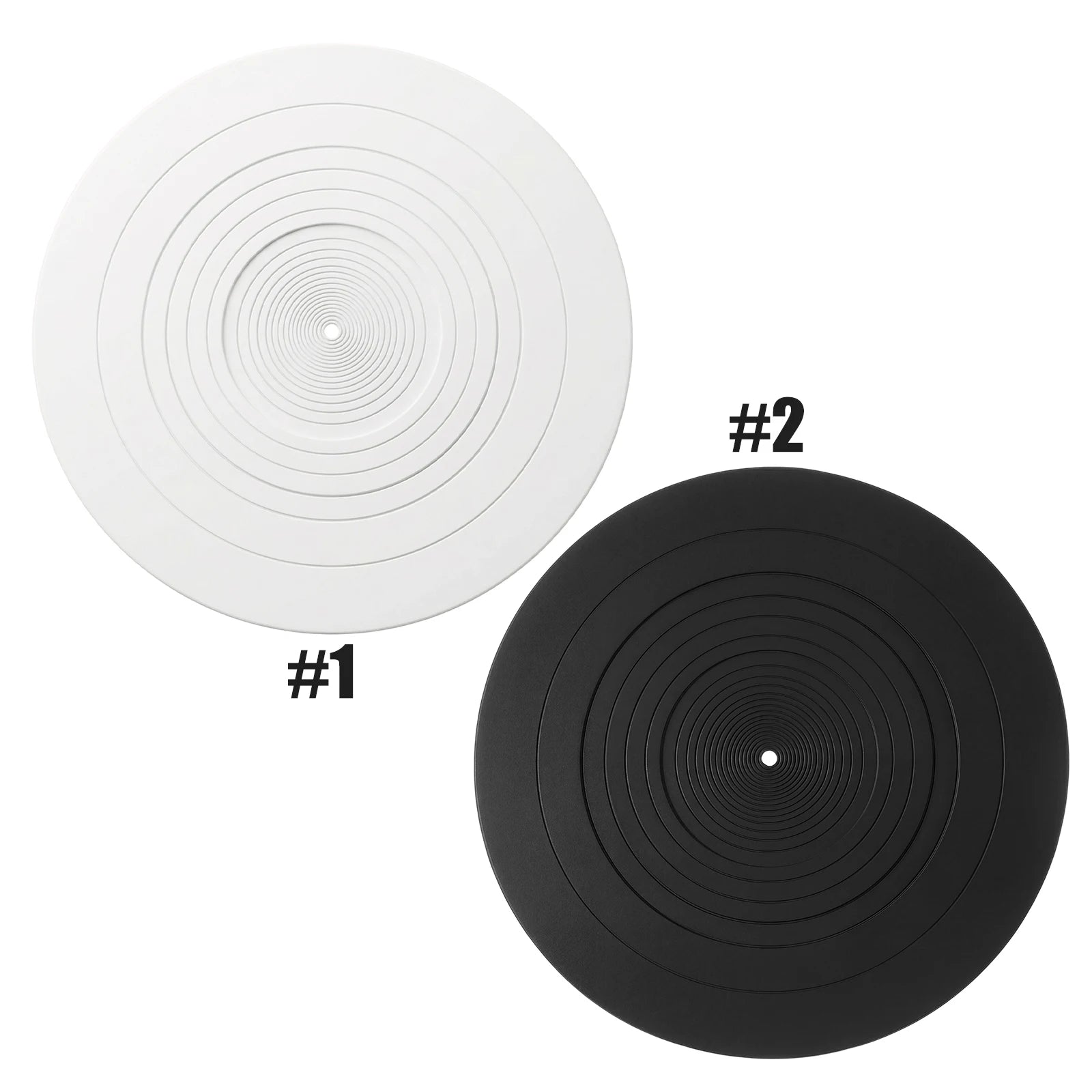 Turntable Platter Mat 12 Inch 7 Inch Vinyl Record Player Slipmat Rubber Silicone 3mm Thick Anti-Vibration Noise Reduction Peaceful Pleasures Health and Wellness