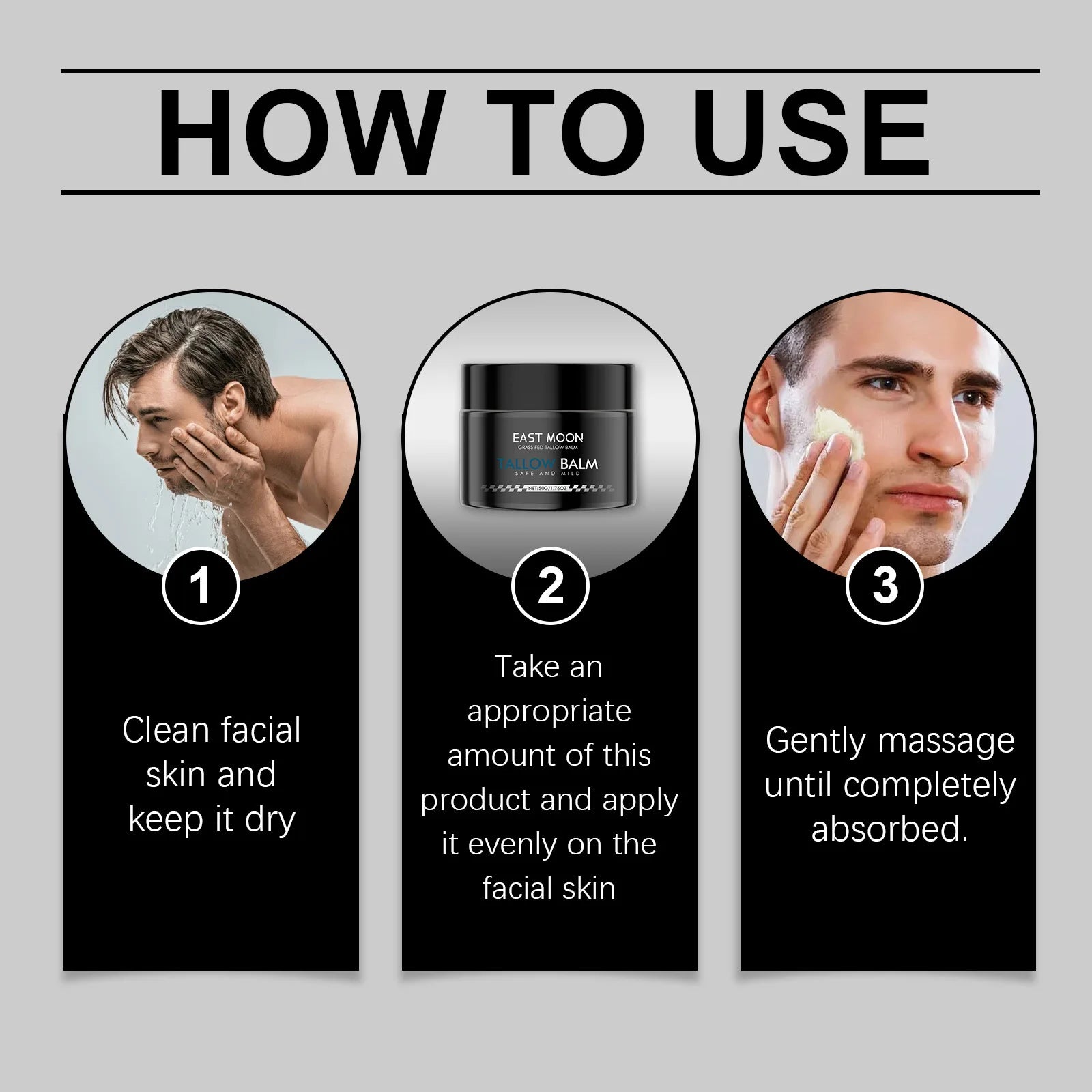East Moon Men's Firming Face Cream Lighten Fine Lines Firming Moisturizing Daily Skin Care and Brightening Face Cream Peaceful Pleasures Health and Wellness