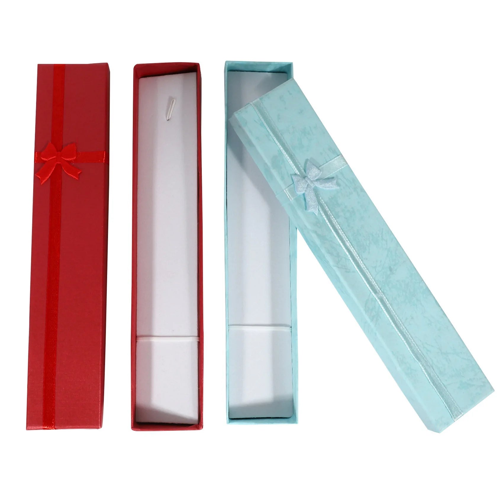 A36T-20 X Elegant Luxury Gift Boxes Long Rectangular For Jewelry Presentation Necklaces Peaceful Pleasures Health and Wellness