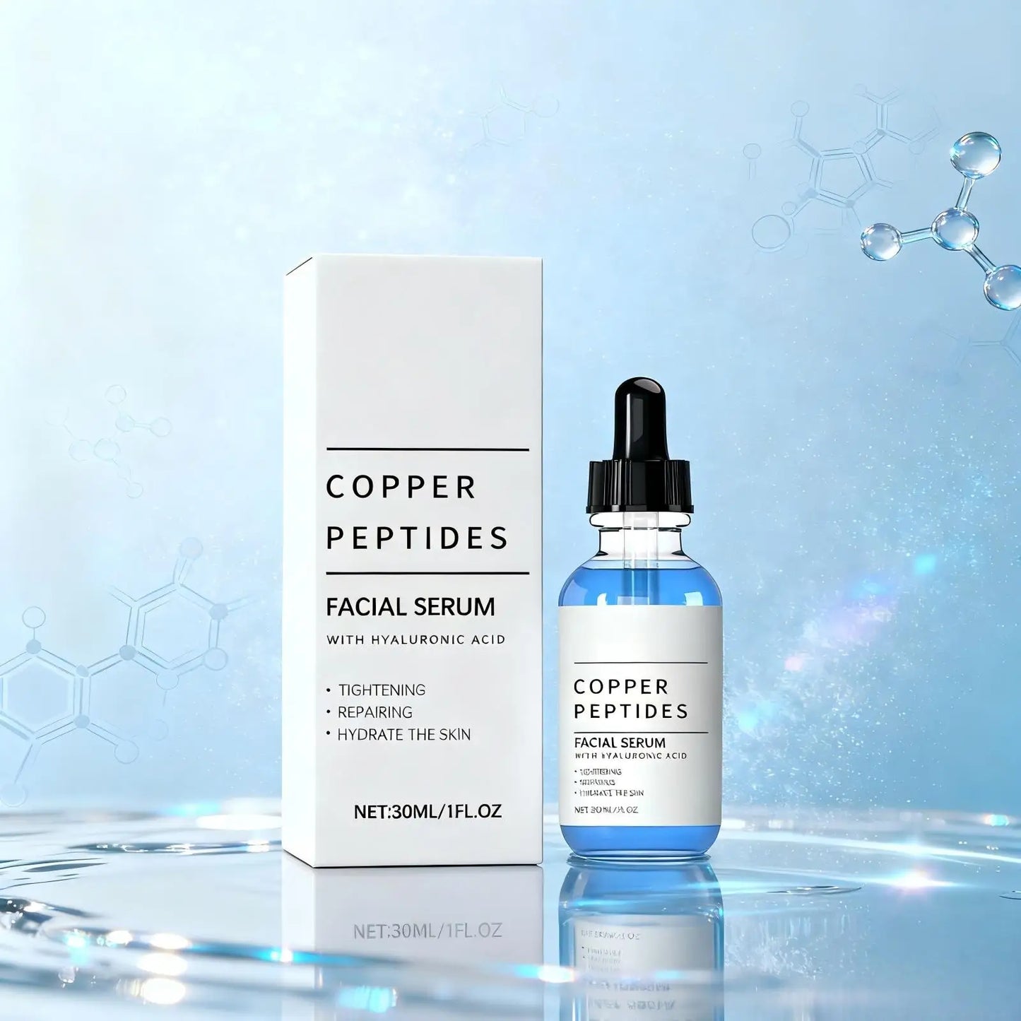 Copper Peptide Serum with Hyaluronic Acid | Firming, 30ml