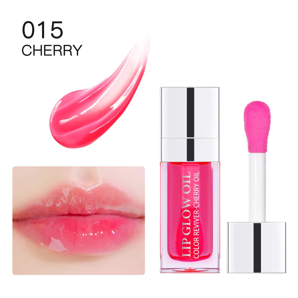 1Piece Moisturizing Lip Glow Oil Crystal Jelly Lip Oil Plumping Lip Gloss Sexy Lip Plumper Glaze Tinted Makeup Gift 10 Color Peaceful Pleasures Health and Wellness 015