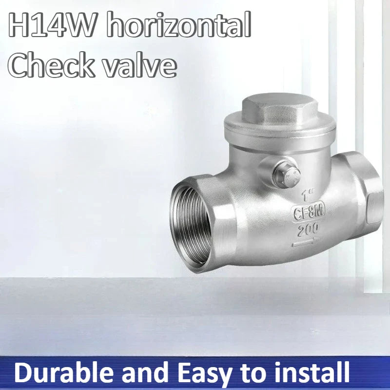 304 Stainless Steel Swing Check Valve – 2/3/4/6 Point Threaded