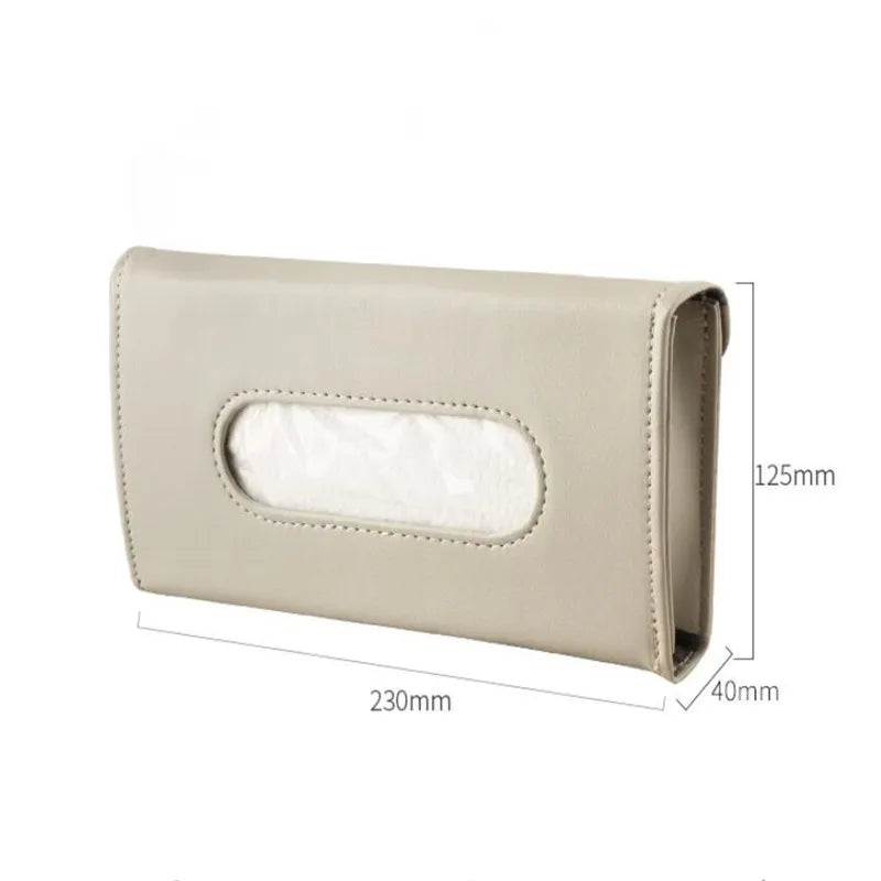 Paper Box Beige Sun Shield Paper Towel Wrapped Car Carrying PU For Auto Interior Supplies Peaceful Pleasures Health and Wellness