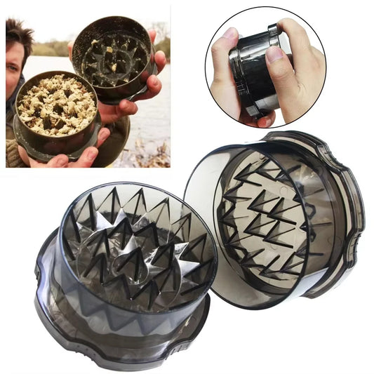 Hirisi Carp Boilie Crusher Grinder Box, Pellet Grinding Tackle with Carabiner, Essential Carp Fishing Accessories Peaceful Pleasures Health and Wellness