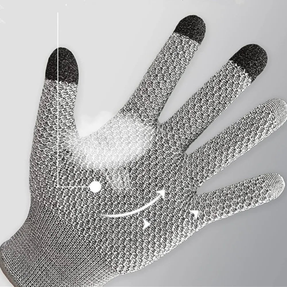 5-level Protection Anti Cutting Gloves Glass Cutting Resistant High Protection Industrial Gloves Professional Kitchen Gloves Peaceful Pleasures Health and Wellness