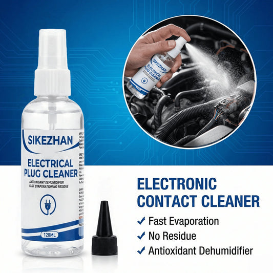 120ml Electronic Contact Cleaner Spray Fast Drying No Residue Degreaser for Car Plugs Connectors PCB Circuit Boards Deoxidizer Peaceful Pleasures Health and Wellness