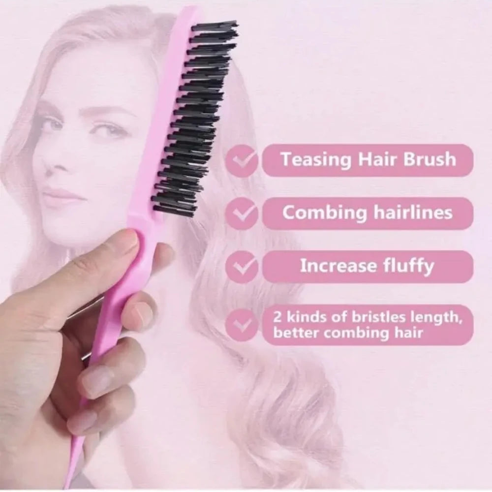 4 Piece Hair Brush Sets Pointed Tail Comb Fixed Mouse Comb Hair Pulling Needle High-Pressure Spray Bottle Salon Tools Supplies Peaceful Pleasures Health and Wellness