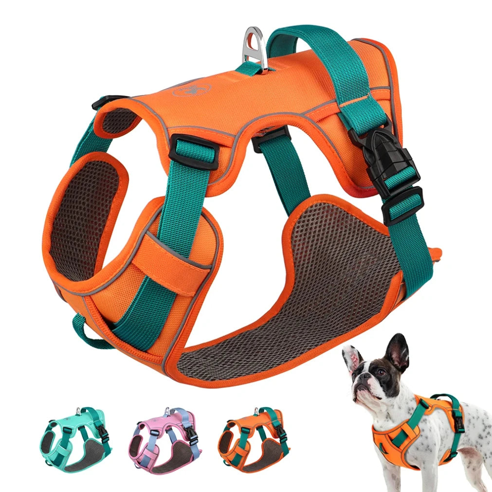 Mesh Breathable Reflective Dog Harness Vest – All Sizes