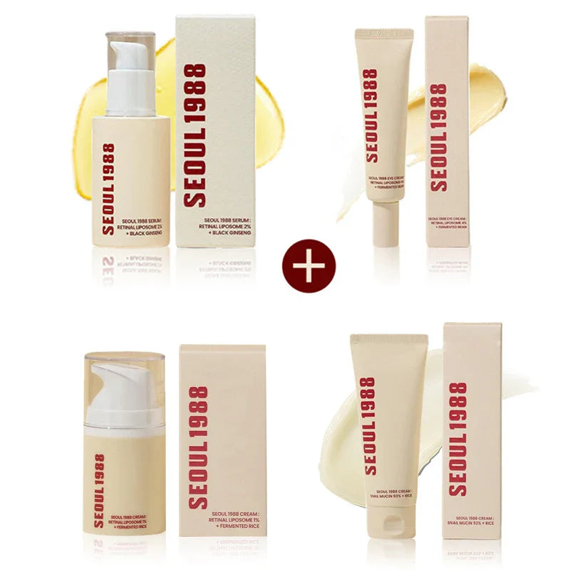 Seoul 1988 Retinol Ginseng Eye & Face Cream Serum Set