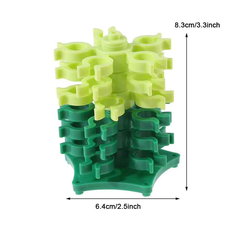 Rotary Bobbin Holder Tower Detachable Bobbin Clips Thread Storage Rack for Sewing Machine Bobbins Organizer Sewing Supplies Peaceful Pleasures Health and Wellness