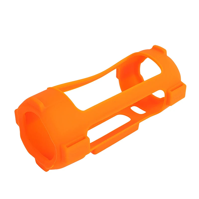 Solid Color Silicone Case For JBL Grip Speakers Anti-Scratch Dust-Proof And Shockproof Protective Sleeve With Shoulder Strap Peaceful Pleasures Health and Wellness Orange