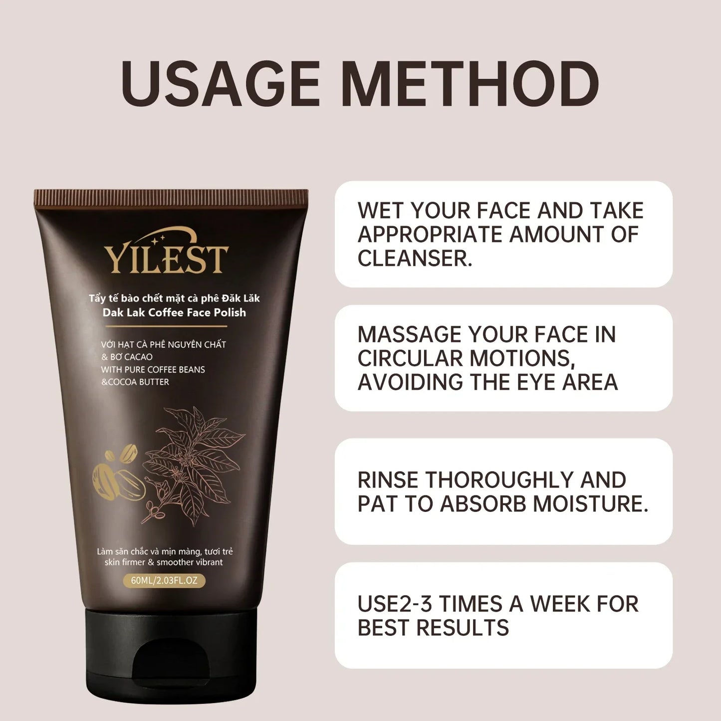 2-in-1 Coffee Face & Body Scrub 60g | Brightening Exfoliant