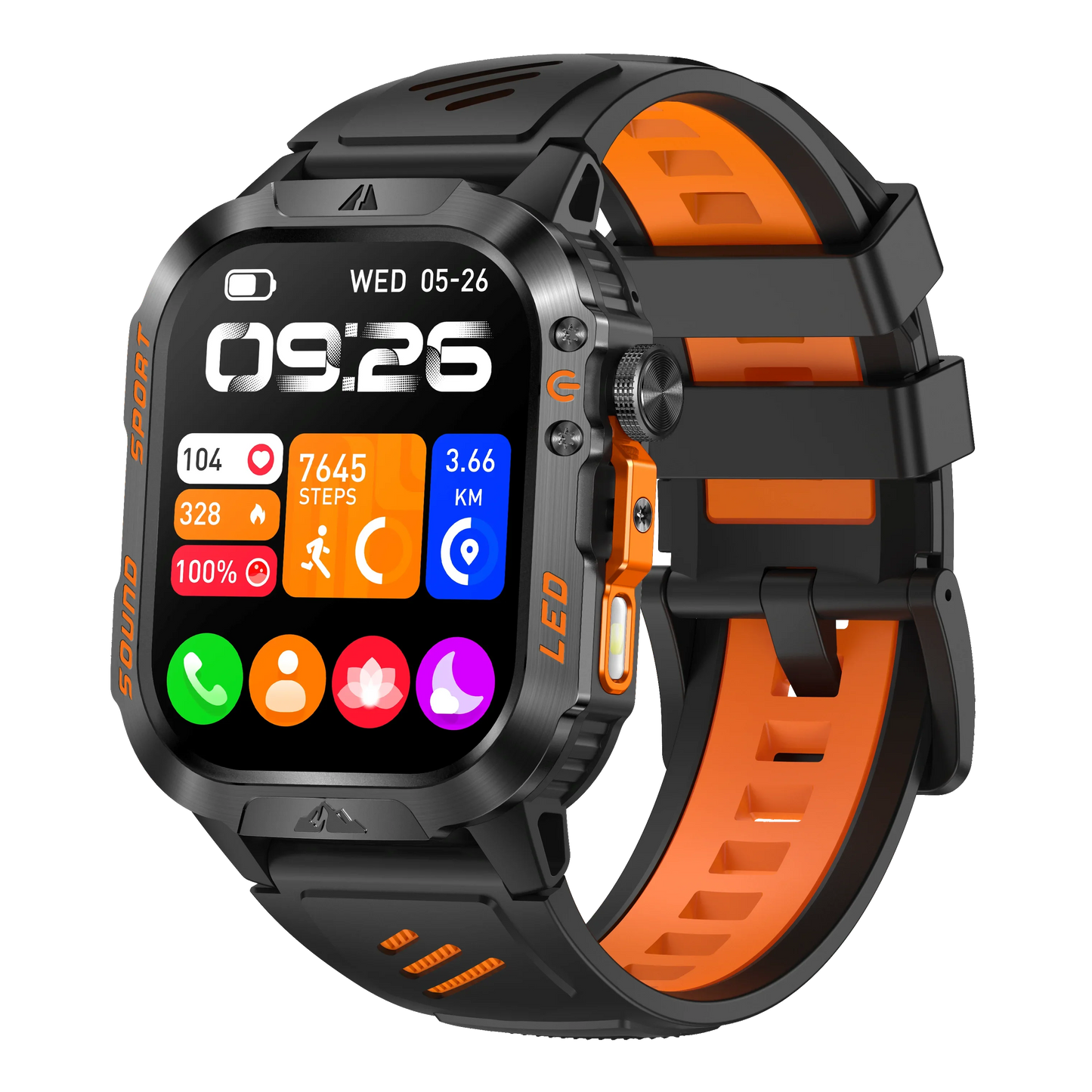 MINGCC Smartwatch – Wireless Calling, Heart Rate & Fitness