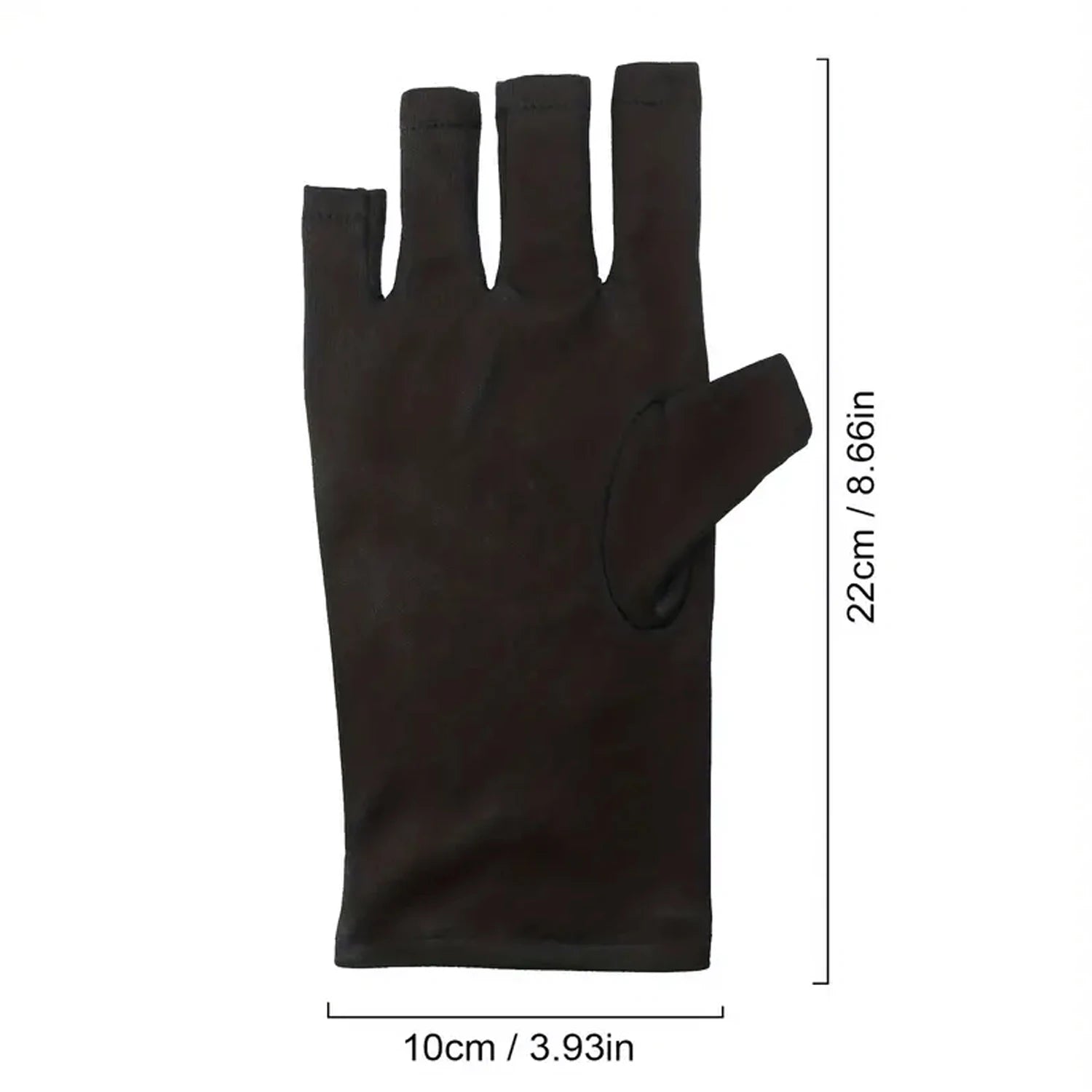 Anti UV Gloves Gel Professional Protection Gloves For ManicuresProtect Hands Nail Art Stretchy Fingerless Glove For Home Outdoor Peaceful Pleasures Health and Wellness