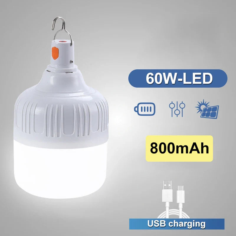 USB Rechargeable LED Camping Lantern | Portable Emergency Bulb