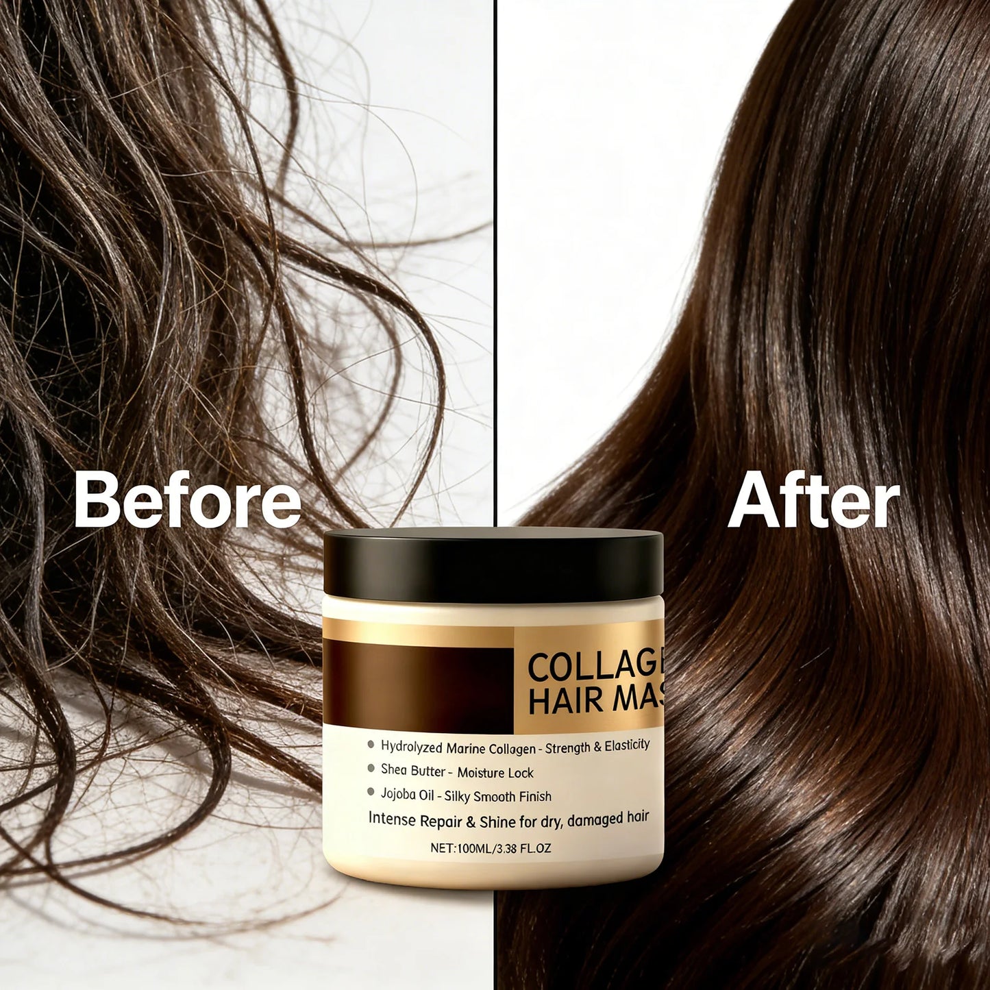 Eelhoe Collagen Hair Mask – Deep Repair for Dry & Frizzy Hair