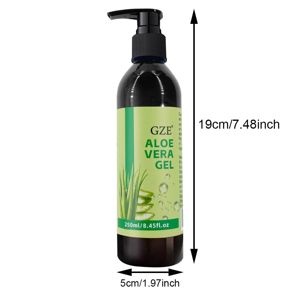 GZE Aloe Vera Gel – Moisturizer, Hair Frizz Control 250ml Aloe Vera Gel Peaceful Pleasures Health and Wellness ALOE VERA GEL 250ml