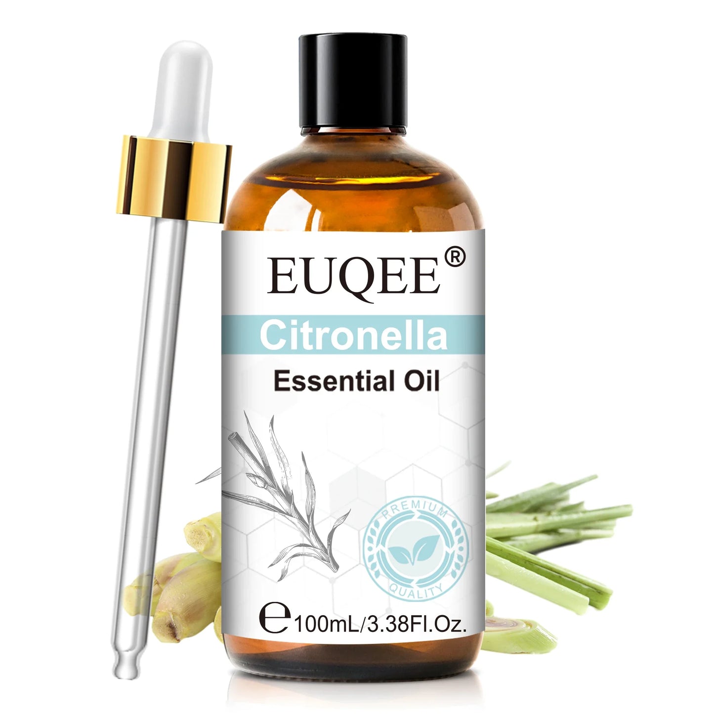 EUQEE 100ml Essential Oils – Lavender, Vanilla, Lemon & Cinnamon