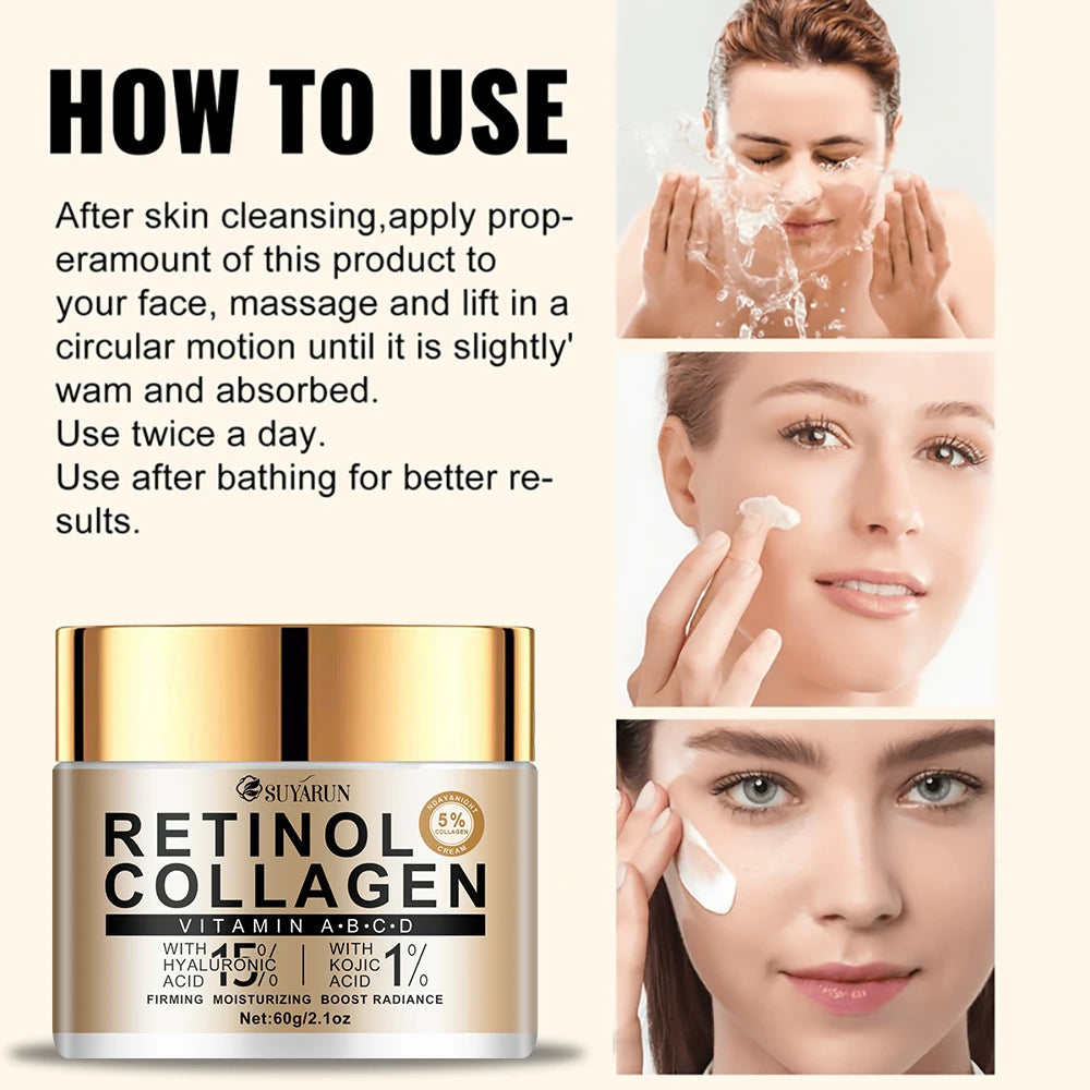 Collagen moisturizing cream with natural kojic acid and advanced hyaluronic acid, moisturizing and easy to absorb Peaceful Pleasures Health and Wellness