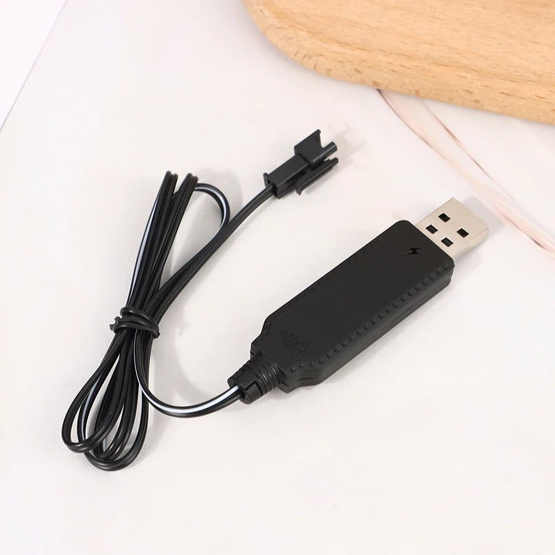 Length 65cm USB Charger Cable For 3.7V Lithium Battery Charger SM-2P Forward RC Car Aircraft Parts RC Quadcopter Toy Aircraft Peaceful Pleasures Health and Wellness