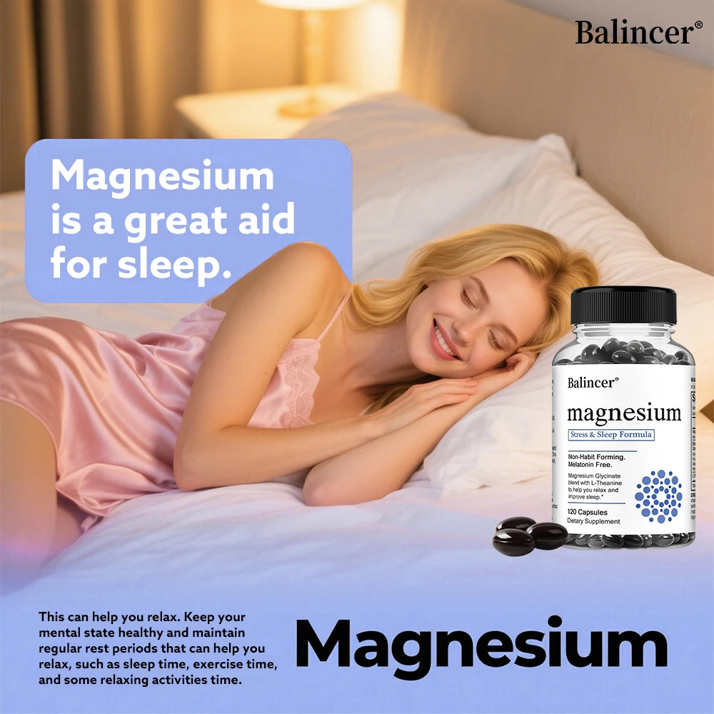Magnesium Glycinate 120 Capsules – Sleep, Mood & Muscle Support