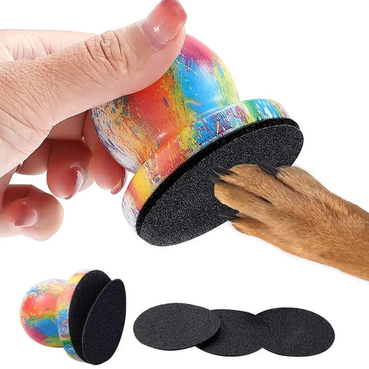 Handheld Pet Nail File & Smoother for Dogs & Cats | 4 Pads Pet Nail Grooming Tool Peaceful Pleasures Health and Wellness