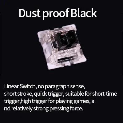 Dustproof Mechanical Keyboard Switches – Clicky Linear Tactile