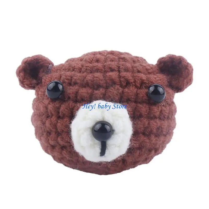 Handmade Crochet Animal Pacifier Chain Bead – DIY Baby Clip Baby Pacifier Accessory Peaceful Pleasures Health and Wellness Bear China Mainland