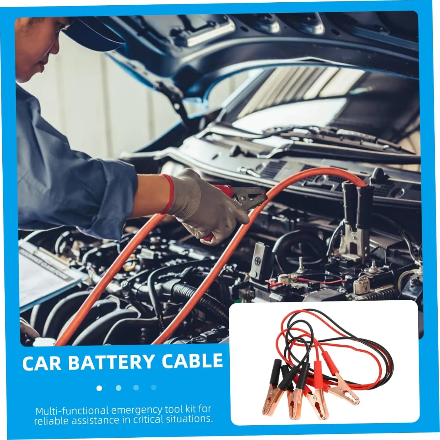Jumper Cables for Car Battery, Heavy Duty Automotive Booster Cables for Jump Starting Dead or Weak Batteries Peaceful Pleasures Health and Wellness