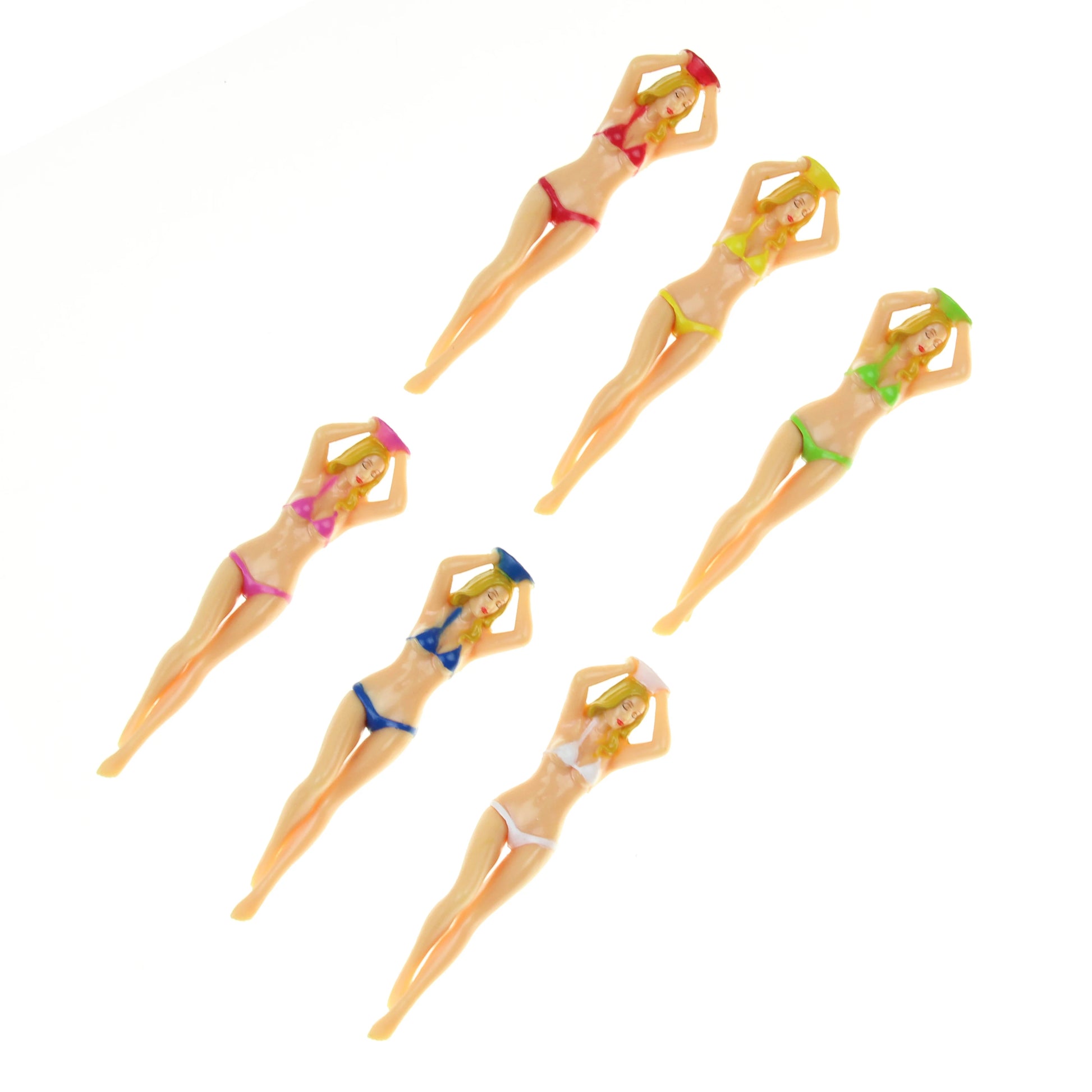 6Pcs/Pack Women's Plastic Golf Tees Accessories Size 76mm(3inch) Sexy Bikini Tees Gift Newest Design Six Colors Golf nail Peaceful Pleasures Health and Wellness