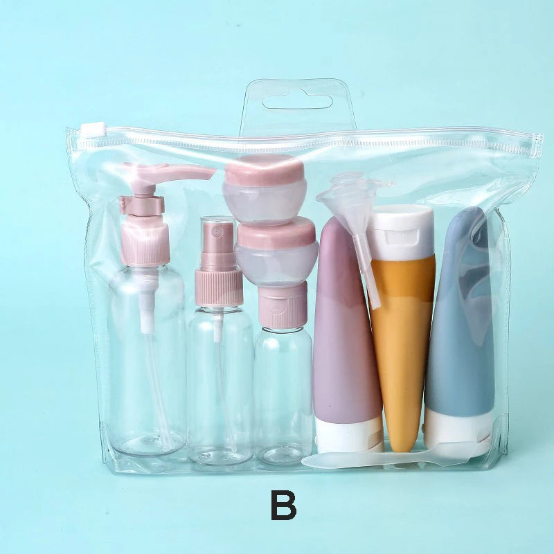 11-Piece Refillable Travel Bottles Set – TSA-Approved Mini Containers
