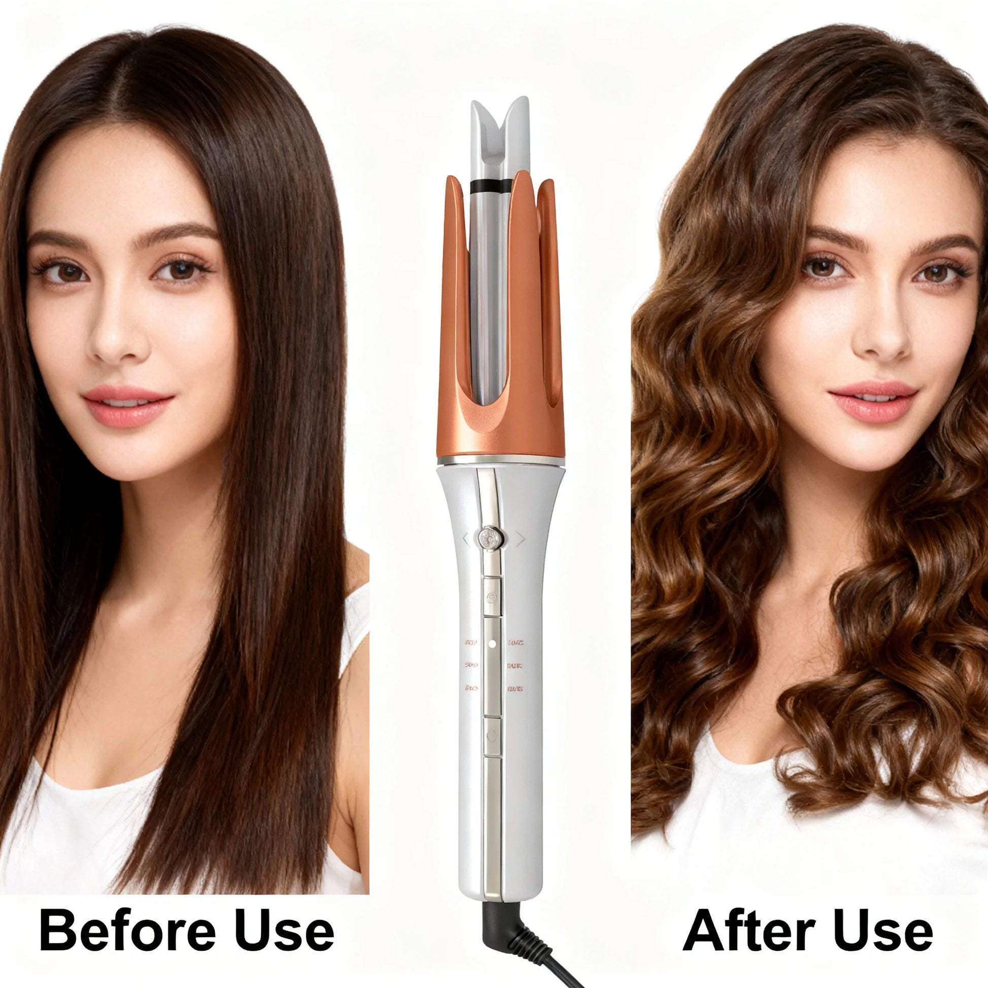 Auto Rotating Hair Curler 3 grades temperature Ceramic Fast Heat Constant Temperature Styling Hair Curler 33mm Wave Curling Iron Peaceful Pleasures Health and Wellness