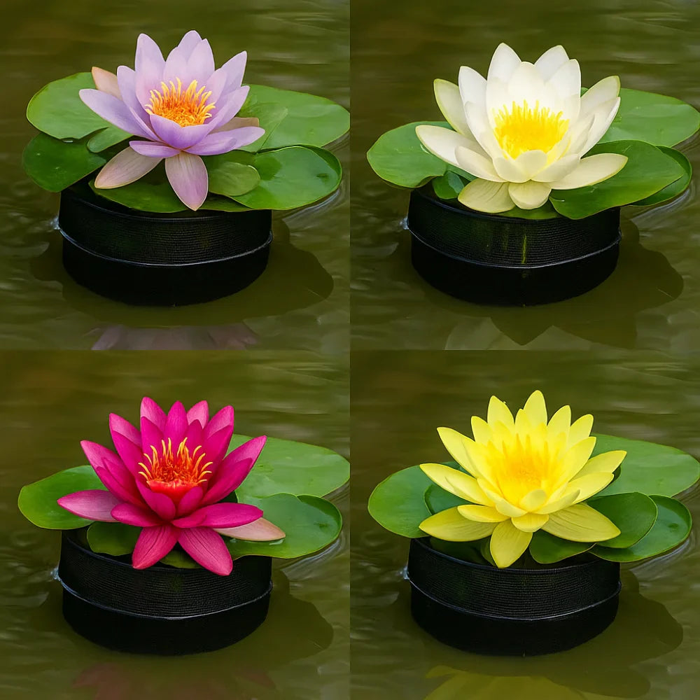 4-Pack Mesh Pond Plant Baskets – Square & Round Aquatic Pots