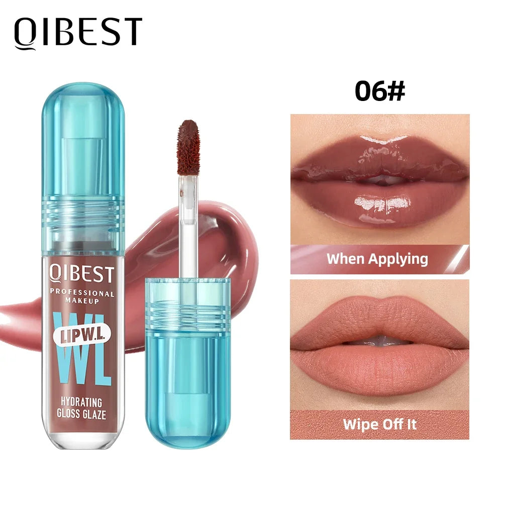 Qibest Original Moisturizing Lip Balm Lip Oil Gloss Care of The Lips Benetitnt for Lips Plumping Exfoliating Plumping Gloss Oil Peaceful Pleasures Health and Wellness 06