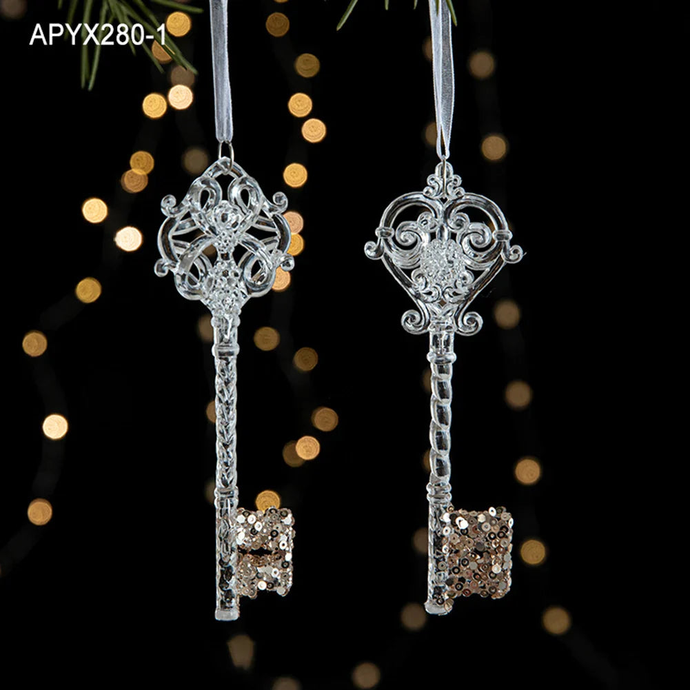 Crystal Acrylic Snowflake Christmas Ornaments – Transparent