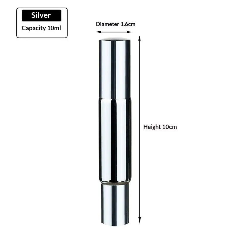 Dual Head Refillable Perfume Glass Bottle – Spray & Roller